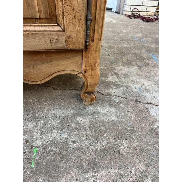French 18th Century Louis XV Bleached Walnut Two Door Buffet For Sale - Image 6 of 12