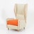 Wingback Lounge Chair attributed to Bega, Italy, 1950s For Sale - Image 4 of 6