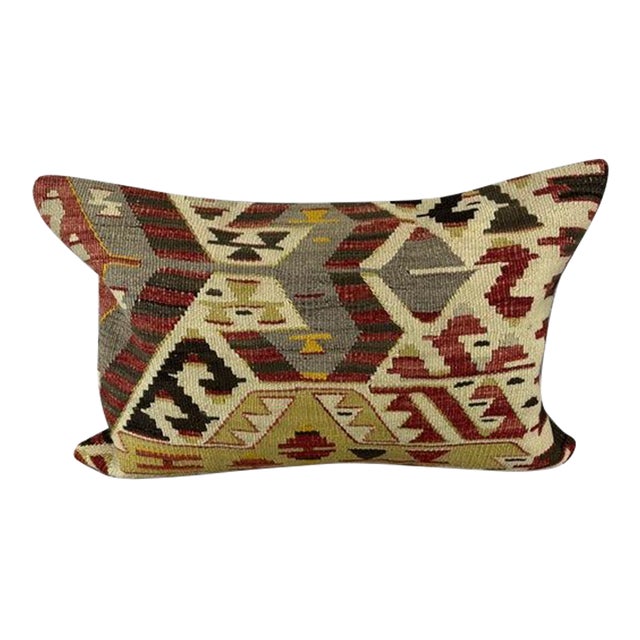 16 x 24 Kilim Pillow Turkish Cushion Byzantine Beauty Pillow Cushion Cover For Sale