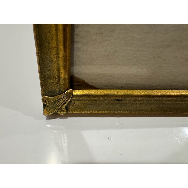 Mid 20th Century Vintage Ornate Gilt Metal Bow Tassel Picture Frame 8 X 10 For Sale - Image 5 of 9