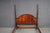 Late 20th Century Thomasville Queen Size Mahogany Four Poster Bed With Flame Mahogany Headboard For Sale - Image 5 of 12