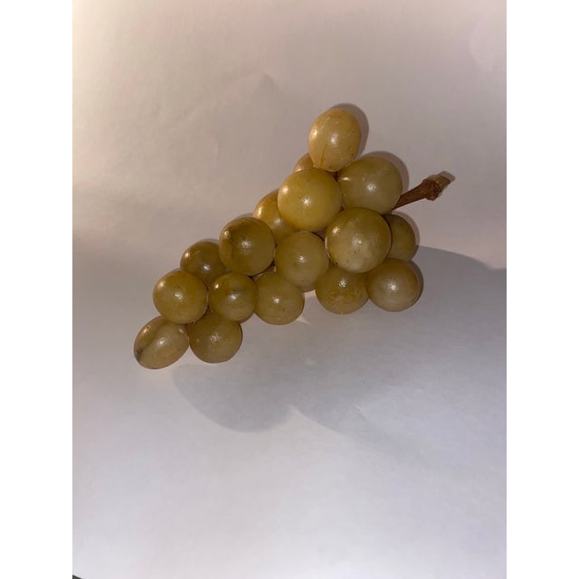 Stone Alabaster Grapes. Vintage MCM Alabaster Cluster of Grapes For Sale - Image 7 of 12