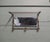 Arts and Crafts French Brass Hall Mirror with Shelf and 3 Coat Hooks, 1930 For Sale - Image 3 of 7