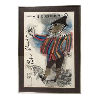 Vintage 1955 Ben Shahn Gallery Poster For Sale
