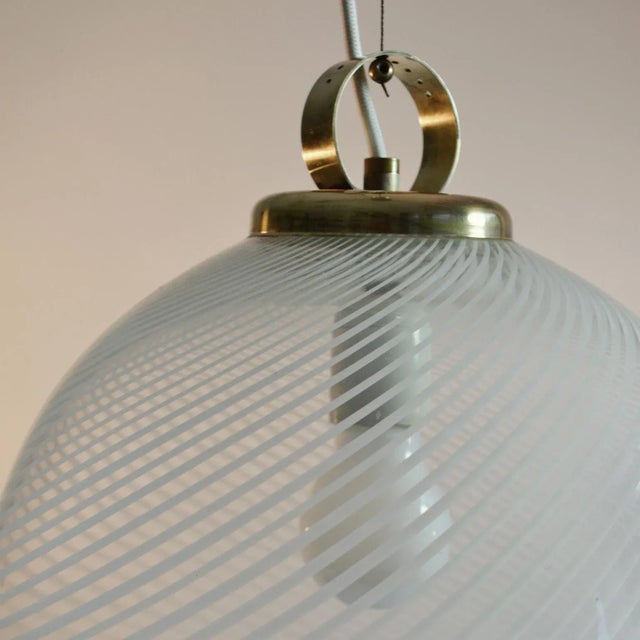 Large Glass Pendant Light from Vennini For Sale - Image 3 of 10