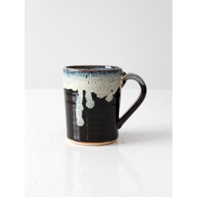 Vintage Rustic Studio Pottery Mug For Sale - Image 10 of 10
