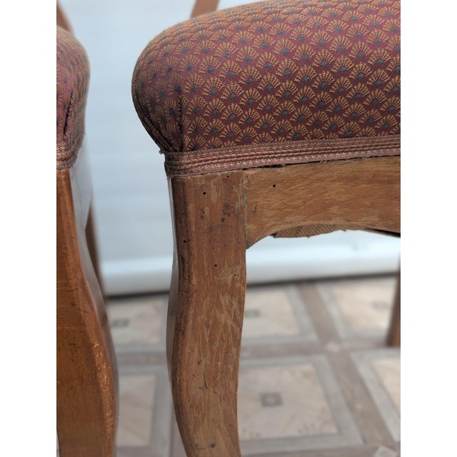 Biedermajer Chairs in Beech Wood with Springs, Set of 6 For Sale - Image 17 of 18