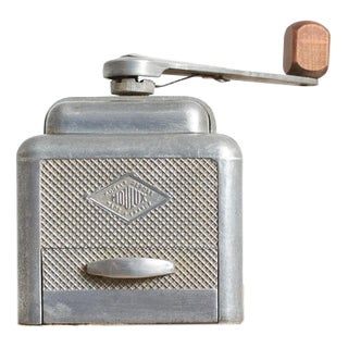 Antique French Coffee Grinder from Moulux, 1950s For Sale