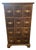 Antique Oak 12 Drawer Apothecary Cabinet For Sale