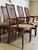 Rosewood High Back Dining Chairs Set of 6 in Style of Schou Andersen Denmark Mid-Century Modern 1960s For Sale In Los Angeles - Image 6 of 10