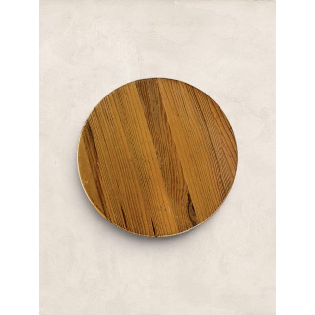 Vintage English Turned Leg Wooden Round Stool For Sale In Tampa - Image 6 of 8