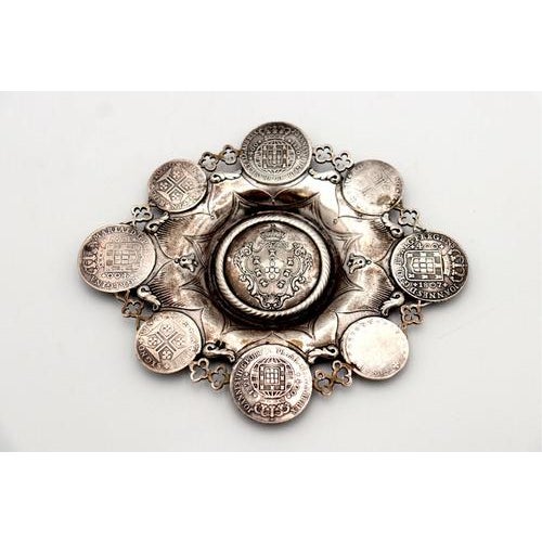 Silver Ring with Raised Center For Sale - Image 5 of 6