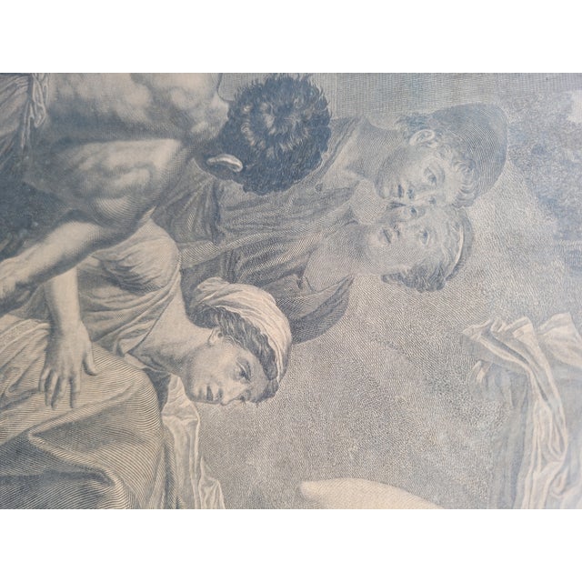 Pair of framed neoclassical engravings, based on works painted by Jean Jacques François Le Barbier (1738 - 1826) and...