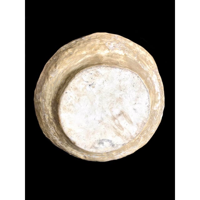 Beige Vintage 1970s Mid-Century Beige Hand Build Coil Stoneware Vase For Sale - Image 8 of 8