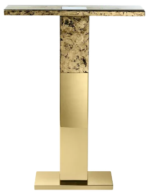 Porto Gold Console Table by Andrea Branzi