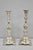 Antique Silver Plated WMF Warsaw Imperial Russia 12" Baroque Style Candlestick Holders - a Pair. Circa Early 20th Century....