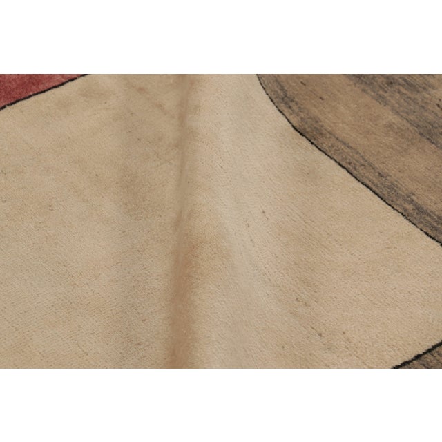 Textile Vintage Zeki Müren Rug With Bold Cubist Deco Geometric Patterns - Rug & Kilim For Sale - Image 7 of 8
