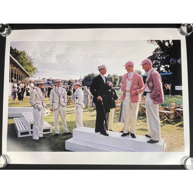 Mid-Century Modern "Henley Regatta" by Slim Aarons 30x40 Inch Framed Getty Images C-Print. For Sale - Image 3 of 4