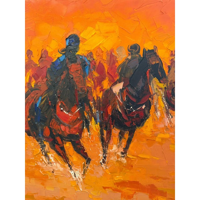 The Gallop of Centuries, Oil on Canvas,Godfrey Afebuame (2024). For Sale - Image 6 of 6