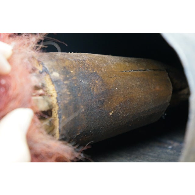 Antique Large Primitive Iron Camel Bell With Handle For Sale - Image 11 of 12