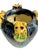 Vintage Italian Majolica Frog-Handle Cachepot Planter | Blue Glazed Pottery Vase, 4” For Sale - Image 9 of 10