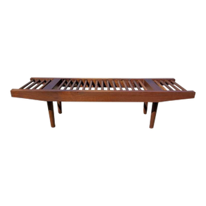 Walnut Bench in Manner of Milo Baughman for Glenn of California