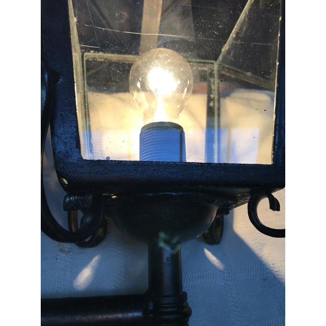 Exterior Lamp Metal and Copper Hand with Mirror, 1970s For Sale - Image 9 of 18