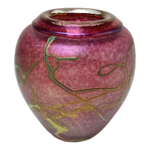 Vintage R. Held Studio Signed Art Glass Vase