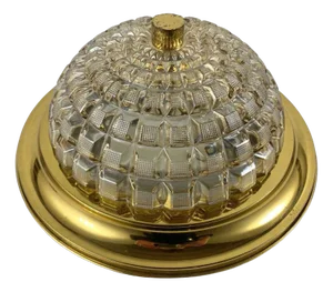 Vintage Gilt Metal and Cut Glass Wall Lighting