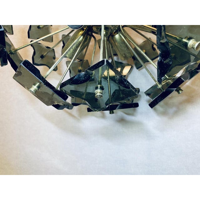 Sputnik Italian Rauch-Murano Glass and Metal from Fontana Arte, 1960s For Sale - Image 13 of 18