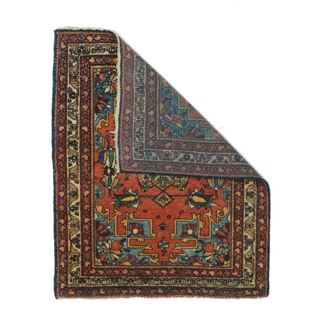 Traditional Antique Sarouk Rug 1'11'' x 2'6'' For Sale - Image 3 of 10