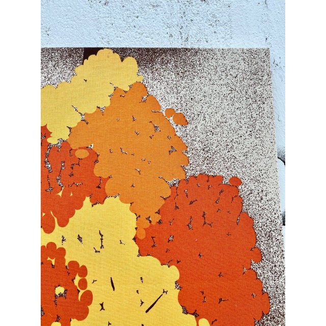 Brown 1970s Mid Century Modern Large Textile Wall Art For Sale - Image 8 of 13