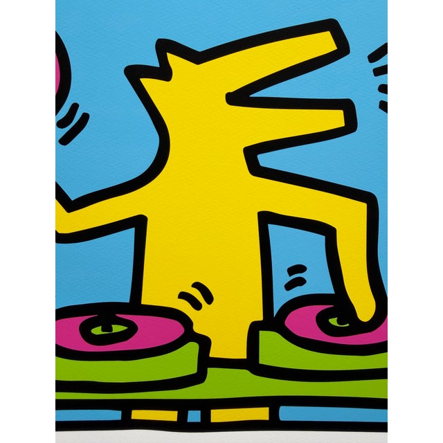 Keith Haring (1958-1990), Untitled (Dj), 1983, Copyright Keith Haring Foundation, Licensed by Artestar Ny, Printed in the Uk For Sale - Image 9 of 9