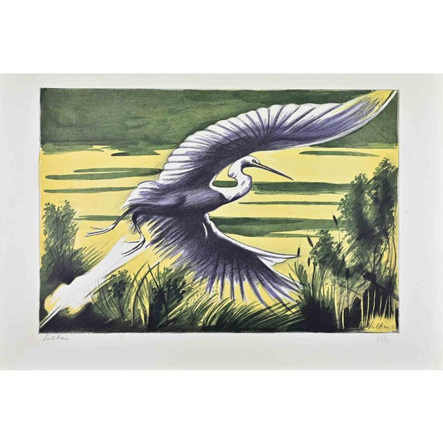 Gregorio Sciltian, Heron, 1960s, Lithograph For Sale