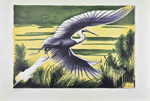 Gregorio Sciltian, Heron, 1960s, Lithograph