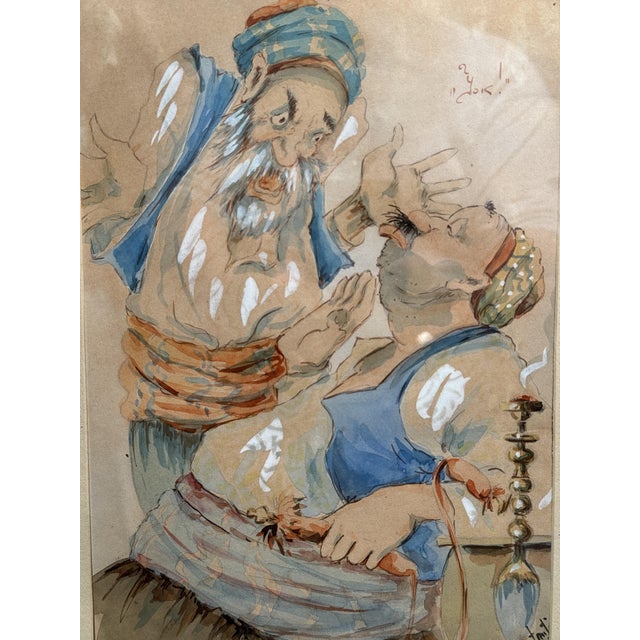 After Karelin Mitrich, Figurative Composition, 1920, Watercolor For Sale - Image 3 of 7