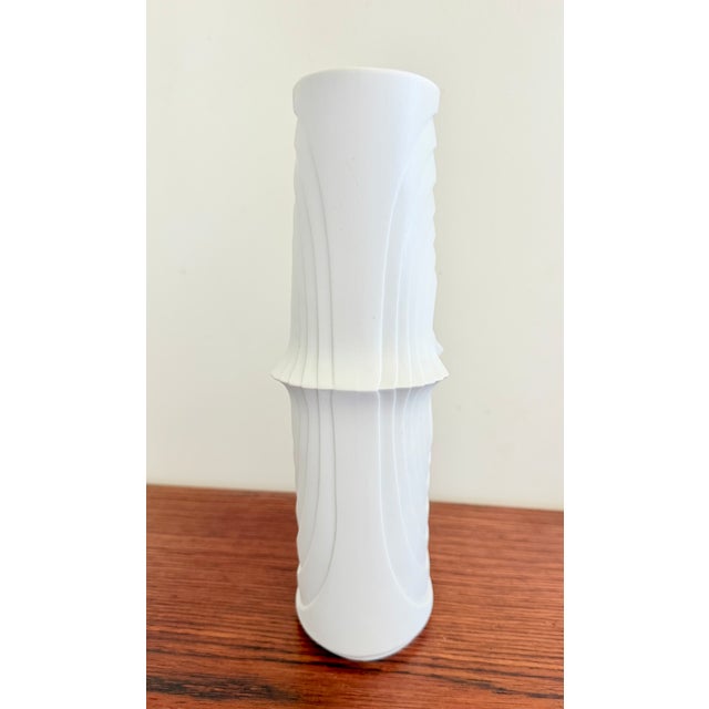 German Biscuit Porcelain Vase from KPM Bavaria, 1960s, in Very Good conditions. Designed 1960 to 1969 This piece has an...
