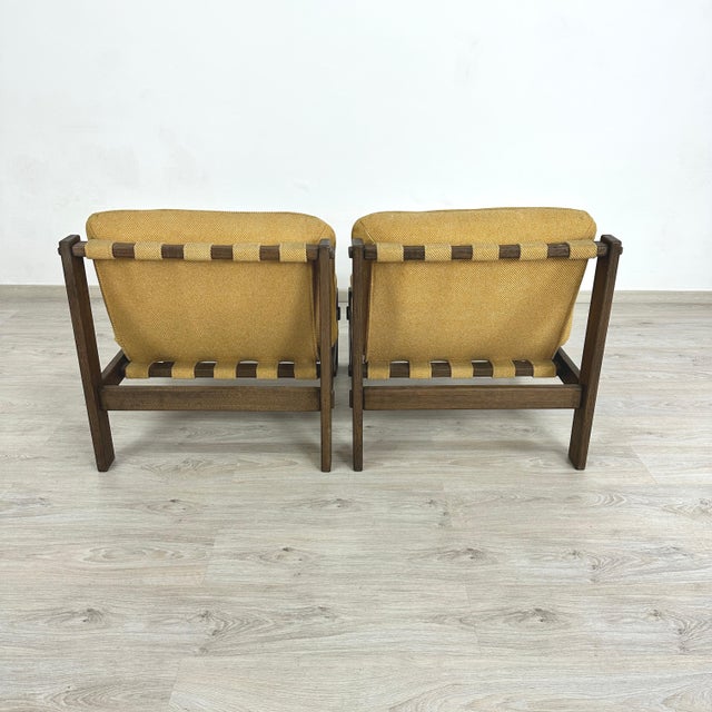 Brutalist Lounge Chairs by Carl Straub – A Pair For Sale - Image 4 of 5