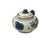 1980s Asian Oriental Zisha Clay White Glaze Scenery Graphic Display Art Teapot For Sale - Image 10 of 15