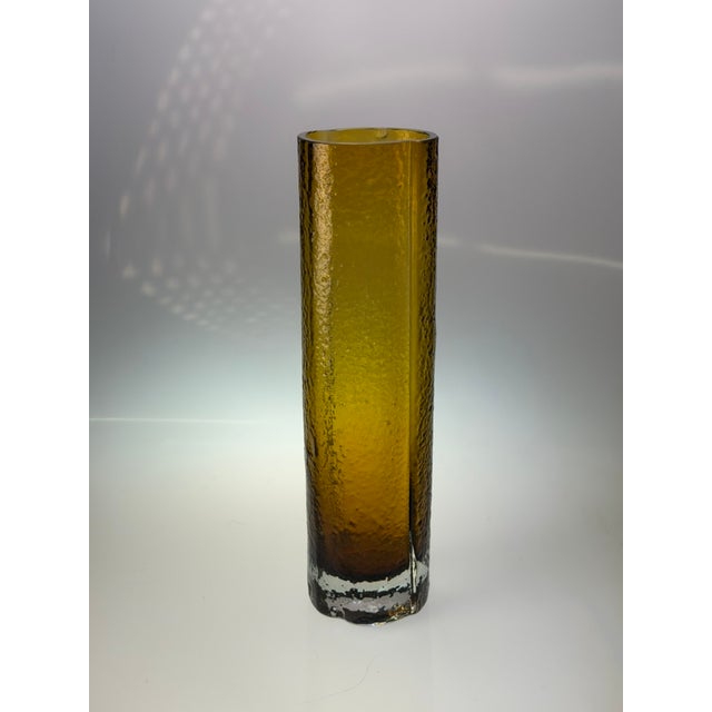 Large Amber Art Glass Vase by Tamara Aladin for Riihimäen Lasi, Finland, 1970s For Sale - Image 6 of 9