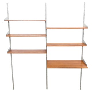 Mid-Century Modern Modular Wood and Metal Shelve, 1960s For Sale