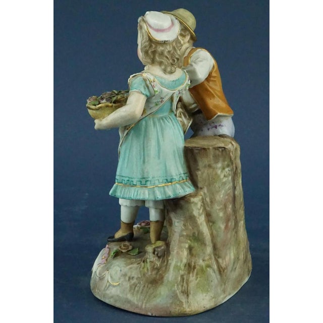 19th Century Art Nouveau Figurine in Porcelain from Ernst Bohne & Söhne Factory, Germany, 1800s For Sale - Image 5 of 18