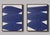 Mid-Century Modern "Affirmations Blue No. 1" Set of 2 Geometric Paintings by Nicolette Capuano For Sale - Image 3 of 8