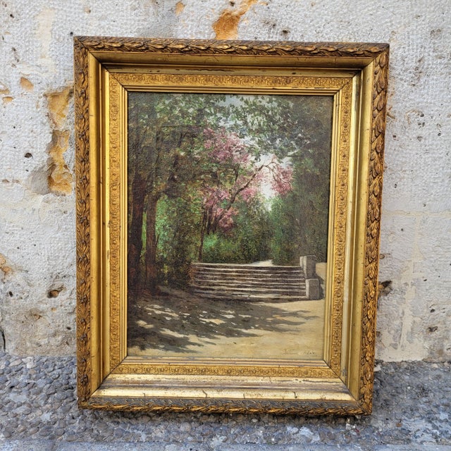 Manuel Ramos Artal, Garden Scene, Late 1800s, Oil on Canvas, Framed For Sale - Image 5 of 18