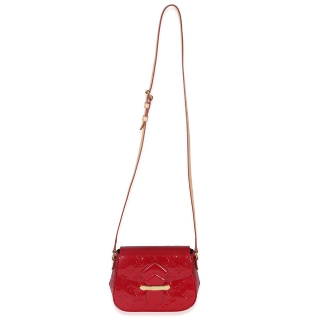 Red Pomme DAmour Monogram Vernis Bellflower PM For Sale - Image 8 of 9