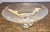 Vintage Glass footed Centerpiece Compote Bowl, 20th Century. Unsigned. No chips. Has some surface scratches but probably...