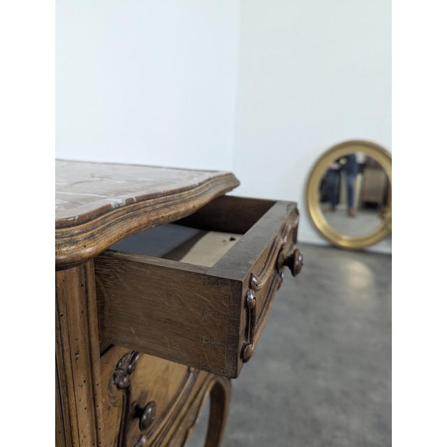 Louis XV Bedside Table in Walnut For Sale - Image 5 of 7