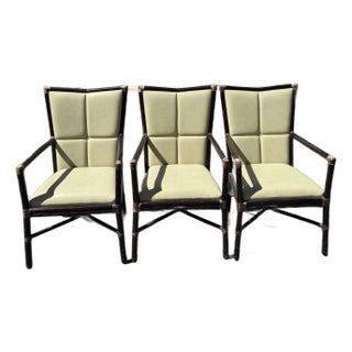 Vintage Barbara Barry McGuire Rattan "Cambria" Armchair For Sale