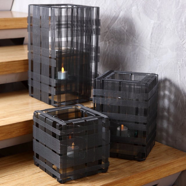 Defined by crisp lines and simple, smart design, the Cubic Hurricane Lamp by Oggetti brings a refined, architectural...