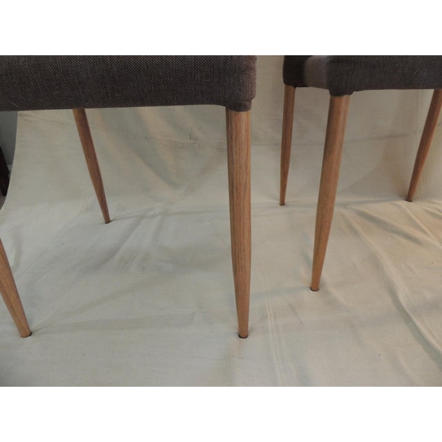 Mid-Century Modern Mid-Century Modern Style Upholstered Dining Chairs - Set of 2 For Sale - Image 3 of 9